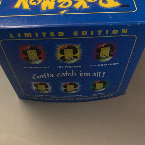 1999 Pokemon 23k Gold Plated Card JigglyPuff PokeBall Burger King w/Box - Picture 3 of 7